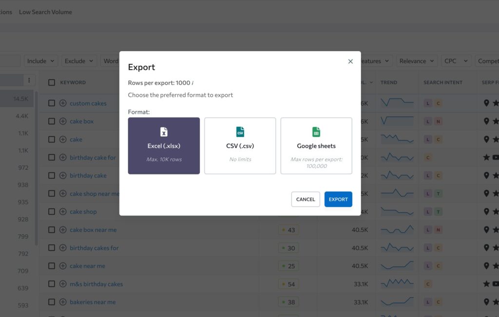 How to use SE Ranking for Keyword Research 4 | Webhive Digital SE Ranking keyword research 3 e1764940562853 | Webhive Digital