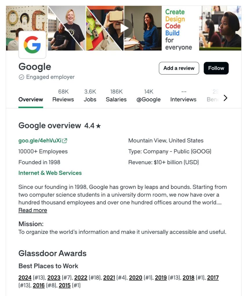 7 Best Free Online Reputation Management Tools for 2026 3 | Webhive Digital google glassdoor profile | Webhive Digital