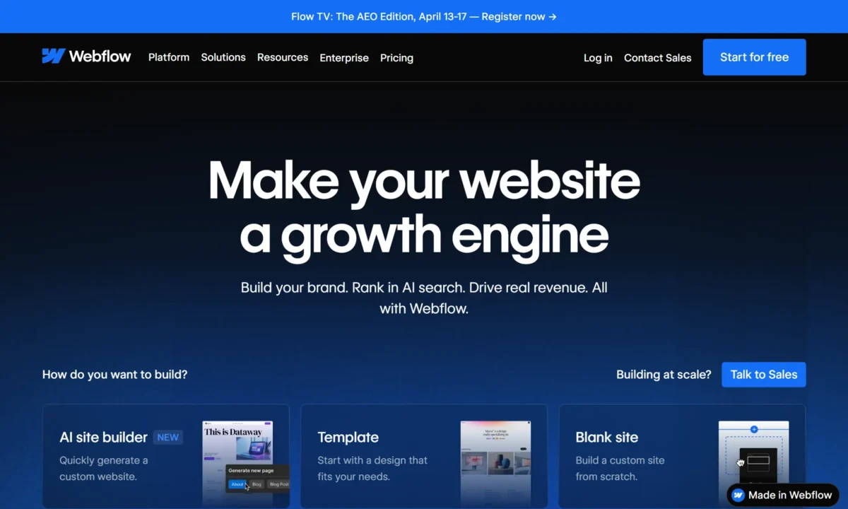6 Best Website Builders for SEO (An Honest, No-Jargon Guide) 3 | Webhive Digital Webflow